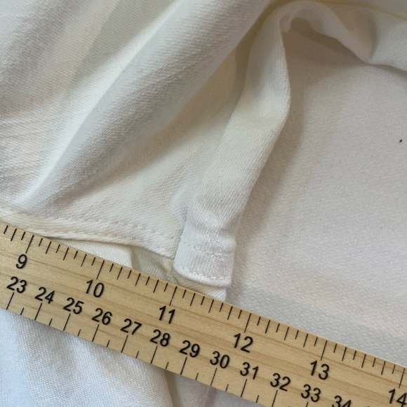 Lee Platinum Label Women's White Bootleg Denim Jeans Comfort Waistband Size 12S - Picture 7 of 9